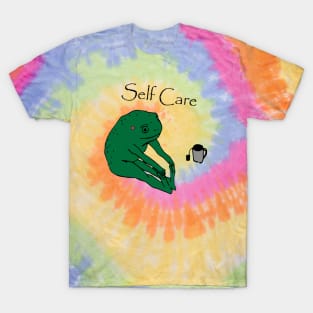 Self care Frog with colors T-Shirt